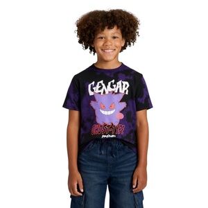 Pokémon Gengqr Tye Dye Graphic Short Sleeve Tee